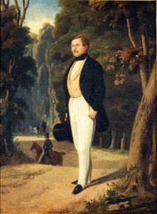 Augustin Grisier 1791-1865の肖像、c。 1840年。 作： Alfred De Dreux