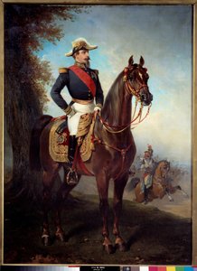 ナポレオン3世（1808-1873）の騎馬像。アルフレッド・ド・ドリュー（1810〜1860）の作品 作： Alfred Dedreux