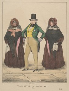 Vive la France、ブロードウェイのフレンチ スタイル、1840 年。 作： Alfred E. Baker