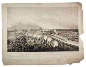 ストーンリバーまたはマーフリーズボロの戦い、1863年 作： Alfred E. Mathews
