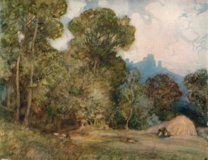 シャトーガイヤール、c1864-1906、1906 作： Alfred East