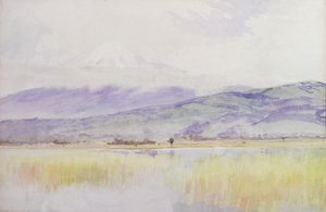富士山」1889年頃（水彩・紙）