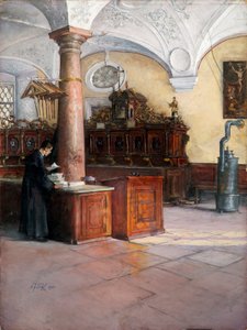 ウィーンの大学教会の聖具室 作： Alfred Edler von Pflügl