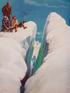 アルフレッド・ベストール（1892-1986）による「クレバス」（『タトラー』誌1366号、8月31日号より