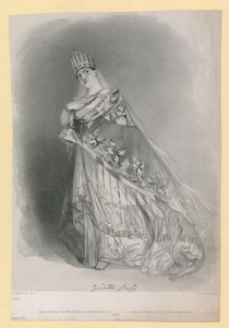 1837年7月に公開されたRJレーンによって刻まれたジュディッタパスタ 作： Alfred Edward Chalon