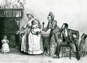クロエ叔母さんの訪問、1877 作： Alfred Edward Emslie