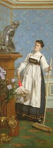 意欲的な鑑定家 作： Alfred Emile Stevens