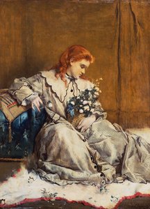 白昼夢、青いオスマンと赤毛の少女 作： Alfred Emile Stevens
