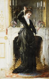 私室では、 作： Alfred Emile Stevens