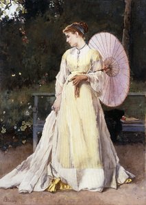 国では、1867年頃 作： Alfred Emile Stevens