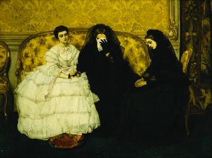 慰め、1857 作： Alfred Emile Stevens