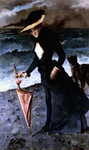 強風、1891年 作： Alfred Emile Stevens