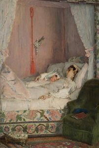 ある母 1870年頃 油彩・パネル 作： Alfred Emile Stevens
