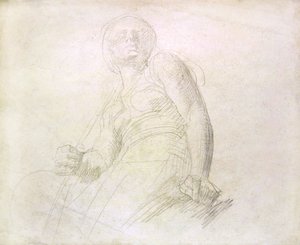 人物像の習作 1850年頃 （紙に鉛筆）
