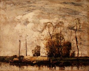 オランダ運河 作： Alfred Gibson William