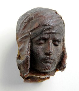 イカロスの頭のためのマケット、1884年頃（石膏とワックス） 作： Alfred Gilbert