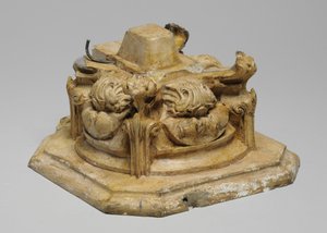 1908-14年頃の《サム・ウィルソンの煙突》のための9つのマケットのうちの1つ（石膏とシェラック 作： Alfred Gilbert