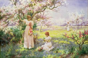 春：花を摘む、1898