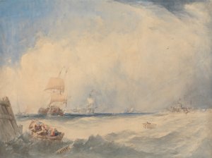 ダンケルク港の船積みシーン 作： Alfred Gomersal Vickers