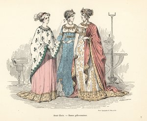 クローヴィス1世以前の時代のガロ・ローマの女性の衣装、5 作： Alfred Grevin
