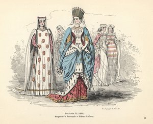 プロヴァンスのマーガレットとクラロイのリカウの衣装。 作： Alfred Grevin