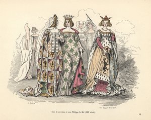 ジョン2世と善良なフィリップの時代の高貴な女性 作： Alfred Grevin