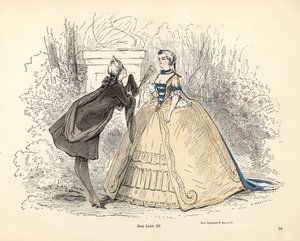 フランス国王ルイ15世時代の女性の衣装