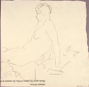 リクライニング・ヌード 作： Alfred H. Maurer