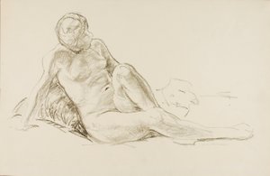 リクライニング・ヌード 作： Alfred H. Maurer