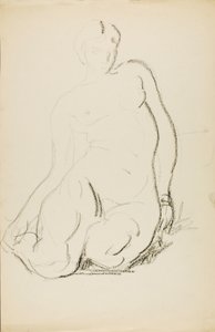 座位ヌード 作： Alfred H. Maurer