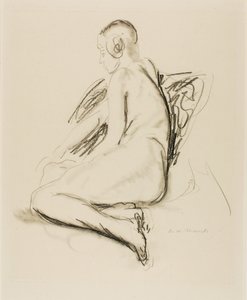 座位ヌード 作： Alfred H. Maurer