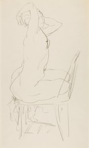 座位ヌード 作： Alfred H. Maurer