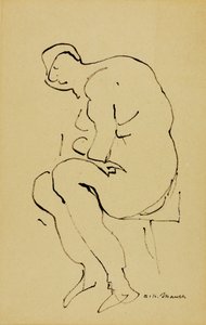 座位ヌード 作： Alfred H. Maurer
