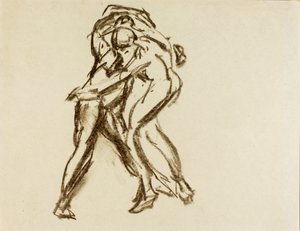 活躍する2人のフィギュア 作： Alfred H. Maurer