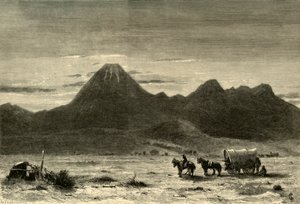「ラッセンス ビュート、サクラメント バレー」、1872 年。 作： Alfred Harral