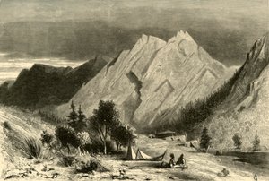 「ピット川の石灰岩層」、1872 年。 作： Alfred Harral