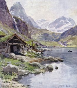 メラアーク、ガイランゲルフィヨルド 作： Alfred Heaton Cooper