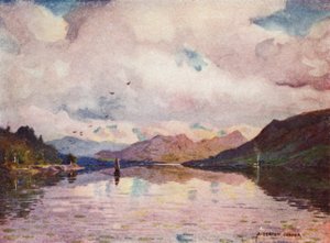 リフレクションズ、カイルモアラフ 作： Alfred Heaton Cooper