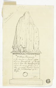 碑文入り訪問カード、アーティストの碑文 作： Alfred Henry Forrester