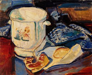 ジャルディニエールのある静物 作： Alfred Henry Maurer