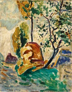 木と岩 作： Alfred Henry Maurer