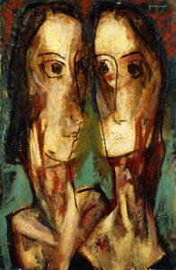 2つの頭、1928年頃 作： Alfred Henry Maurer