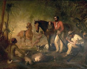 ライオン狩りの後 作： Alfred Hichens Corbould