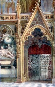 合唱団への入り口、ウェストミンスター寺院、1902 作： Alfred Hugh Fisher