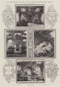 パリ-リヨン-地中海鉄道の新駅デラックス 作： Alfred Hugh Fisher