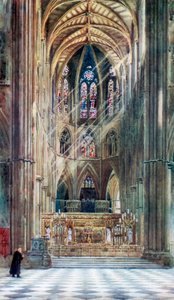 ウェストミンスター寺院、ロンドン、1902 作： Alfred Hugh Fisher