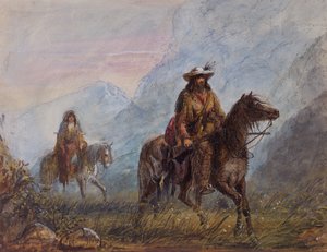 ジョセフ・ラザフォード・ウォーカー大尉、1837年頃（紙に水彩）