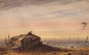 海岸、1837年頃（紙に水彩） 作： Alfred Jacob Miller