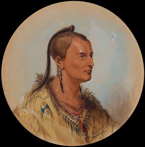 スーブレイブ、1837年頃（紙に鉛筆、水彩、グワッシュ） 作： Alfred Jacob Miller