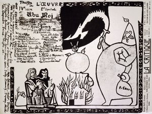 今王。 1896年（ポスター） 作： Alfred Jarry